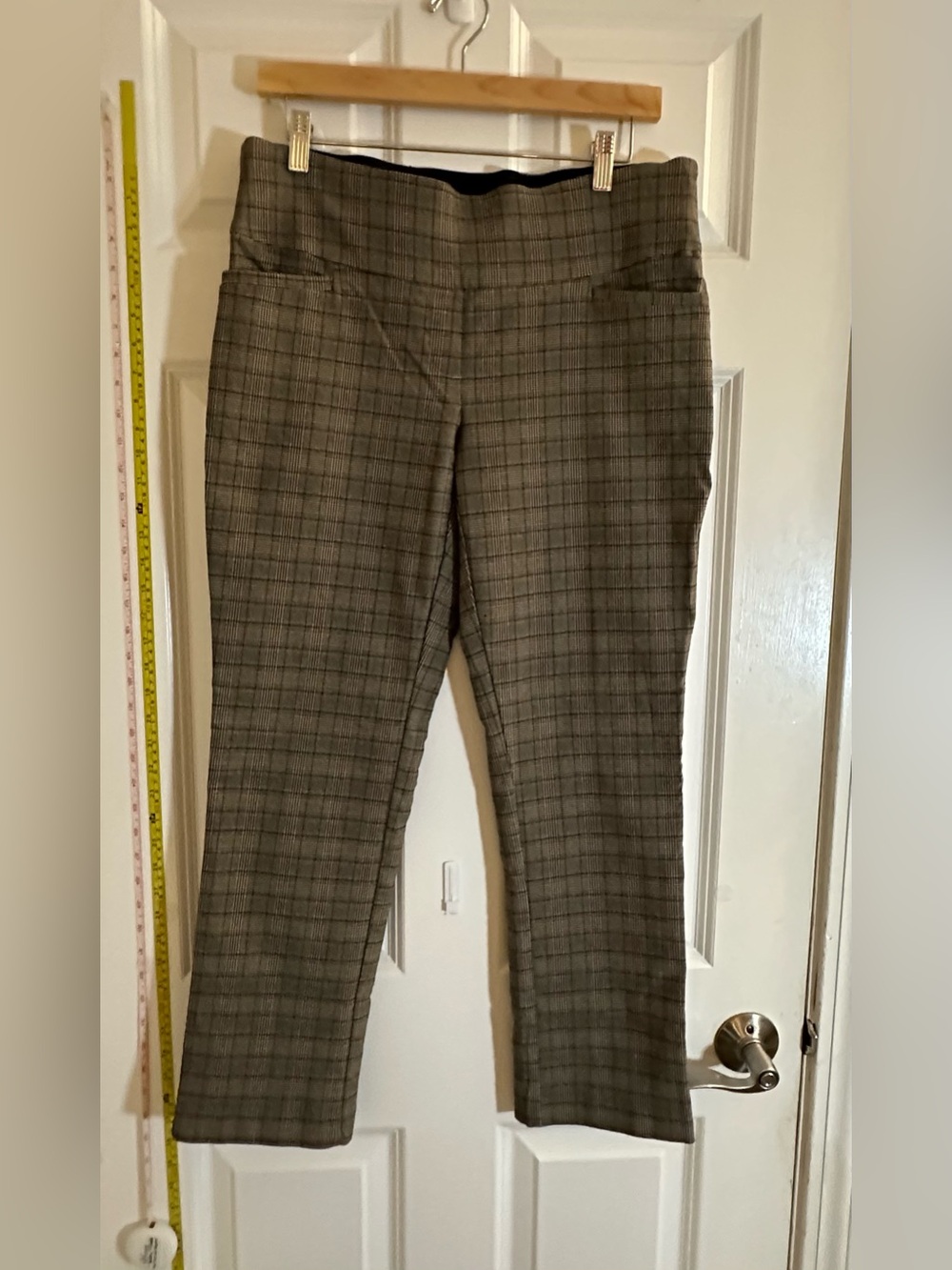 Apt. 9 Gray Plaid Straight-Leg Pants